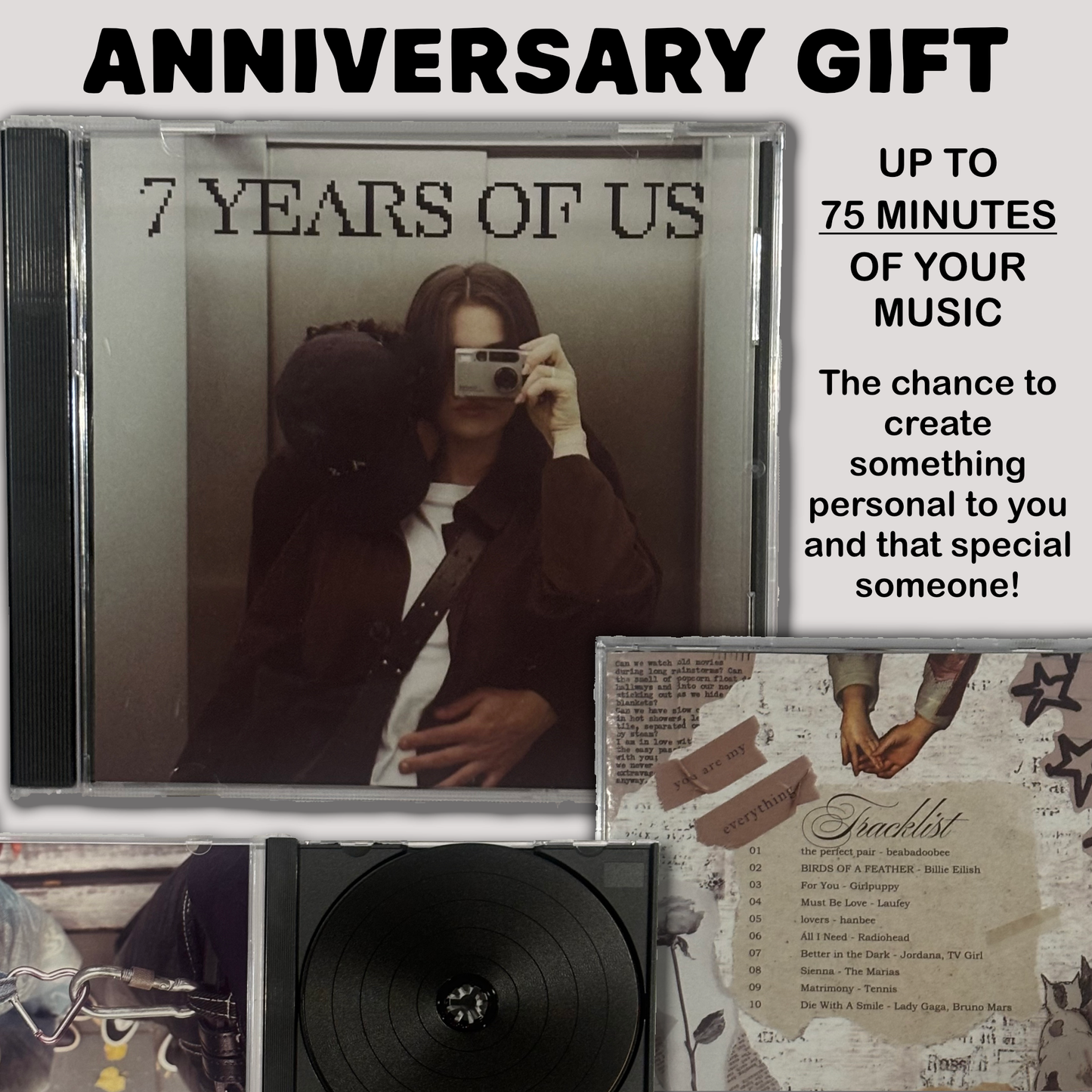 Custom CD Mixtape (Up to 75 Minutes of your Music)